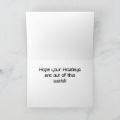 De Raket van de vakantie Feestdagen Kaart (Binnen)