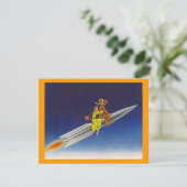 De Raketschip van de terugzendende weg beweegt aan Aankondiging (Staand voorkant)