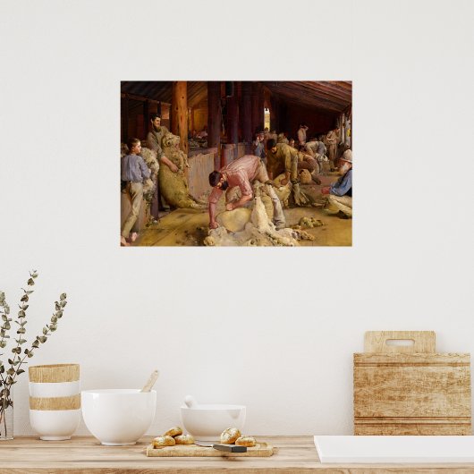 De Ram, 1890, van Tom Roberts Poster (Keuken)