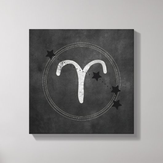 De Ram zodiac sterren Canvas Afdruk (Voorkant)