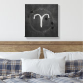 De Ram zodiac sterren Canvas Afdruk (Insitu (Slaapkamer))