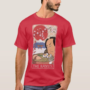De Ramen Taro Kaart Retro Ukiyo-e Japanners T-shirt
