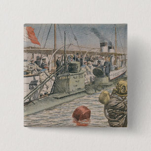 De ramp met de Bizerte Vierkante Button 5,1 Cm