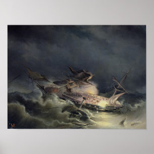 De ramp met de Liner Ingermanland Poster