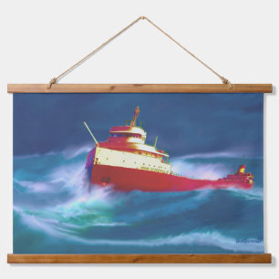DE RAMPSPOED VAN DE EDMUND FITZGERALD HANGEND WANDKLEED