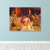 De Rams Tom Roberts 1890 Australische kunst horen Canvas Afdruk (Insitu (Houten vloer))