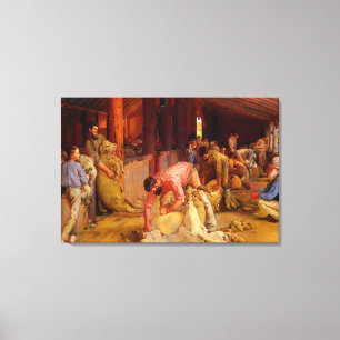 De Rams Tom Roberts 1890 Australische kunst horen Canvas Afdruk