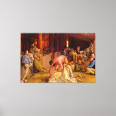 De Rams Tom Roberts 1890 Australische kunst horen Canvas Afdruk (Voorkant)