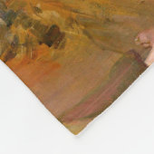 De Rams Tom Roberts 1890 Australische kunst horen Fleece Deken (Hoek)