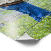 De ranchers schudden de handen over de omheining i foto afdruk (Hoek)