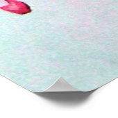 De rand in roze poster (Hoek)