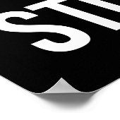 De rand stopt niet - Motivatie succes Poster (Hoek)