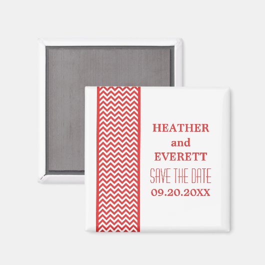 De Rand van de Chevron bewaart de Datum Magnet (Voorkant / Achterkant)
