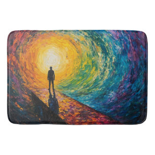 De rand van de dimensie badmat