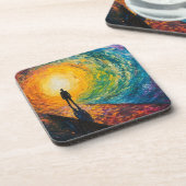 De rand van de dimensie bier onderzetter (Linkerzijde)