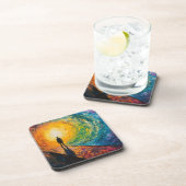 De rand van de dimensie bier onderzetter (Rechterzijde)