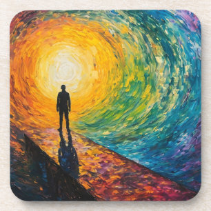 De rand van de dimensie bier onderzetter