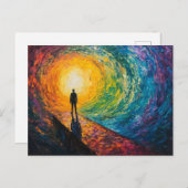 De rand van de dimensie briefkaart (Voorkant / Achterkant)