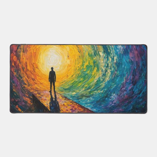 De rand van de dimensie bureaumat (Voorkant)