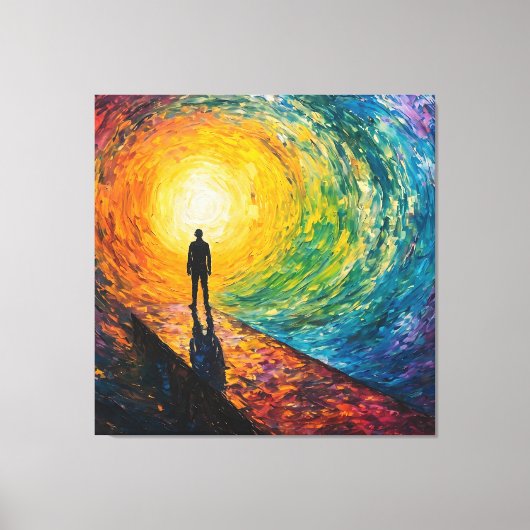 De rand van de dimensie canvas afdruk (Voorkant)