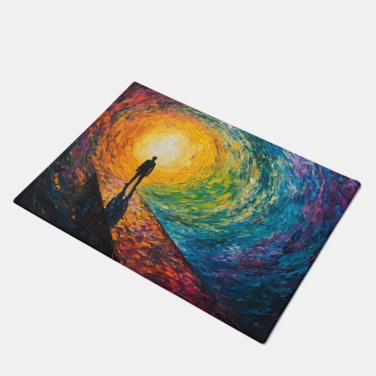 De rand van de dimensie deurmat (Schuin)