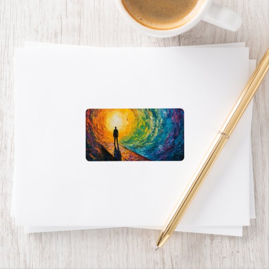 De rand van de dimensie etiket (Insitu)