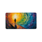 De rand van de dimensie etiket (Voorkant)