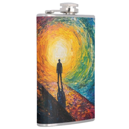 De rand van de dimensie heupfles (Rechts)