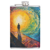 De rand van de dimensie heupfles (Voorkant)