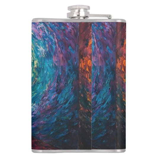 De rand van de dimensie heupfles (Achterkant)