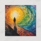 De rand van de dimensie informatiekaartje (Voorkant)