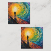 De rand van de dimensie informatiekaartje (Voorkant / Achterkant)