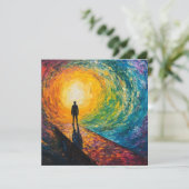 De rand van de dimensie kaart (Staand voorkant)