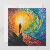 De rand van de dimensie kaart (Voorkant)