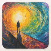 De rand van de dimensie kartonnen onderzetters (Voorkant)