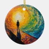 De rand van de dimensie keramisch ornament (Voorkant)