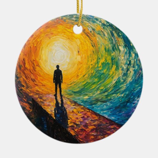 De rand van de dimensie keramisch ornament (Voorkant)