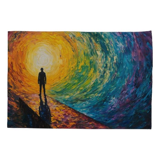 De rand van de dimensie kussensloop (Achterkant)