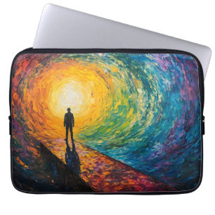 De rand van de dimensie laptop sleeve