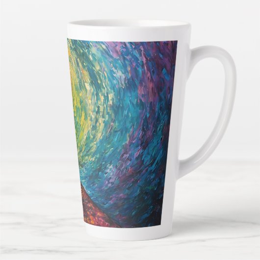 De rand van de dimensie latte mok (Rechts)