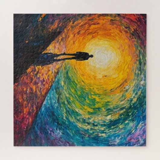 De rand van de dimensie legpuzzel (Horizontaal)