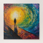 De rand van de dimensie legpuzzel (Verticaal)