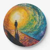 De rand van de dimensie papieren bordje (Voorkant)