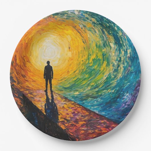 De rand van de dimensie papieren bordje (Voorkant)