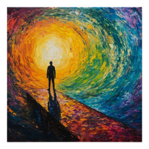 De rand van de dimensie perfect poster