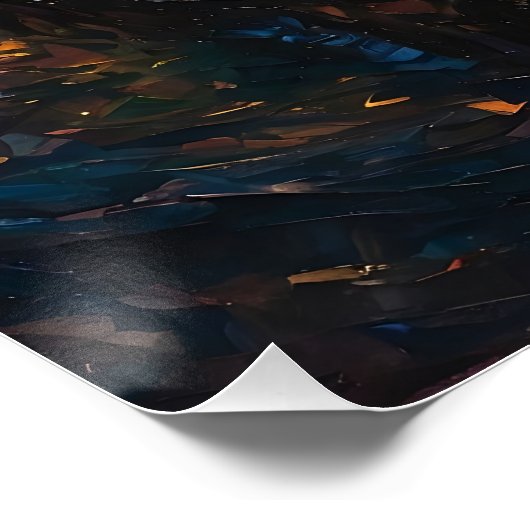 De rand van de dimensie perfect poster (Hoek)