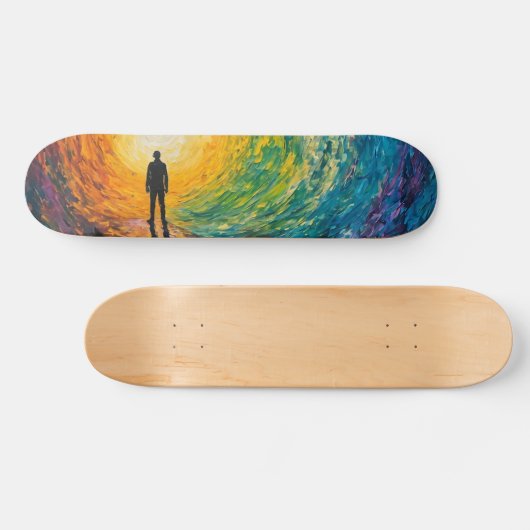 De rand van de dimensie persoonlijk skateboard (Horizontaal)