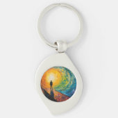 De rand van de dimensie sleutelhanger (Voorkant)