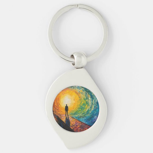 De rand van de dimensie sleutelhanger (Voorkant)