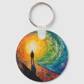 De rand van de dimensie sleutelhanger (Voorkant)